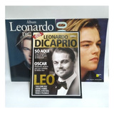 Kit Álbum Leonardo Dicaprio / Lote Livro Biografia E Revista Fotos Edição Especial Colecionador