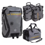 Kit Alforje Estanque 30lt Moto 2un + Bolsa 26l + Bolsa 40l 