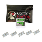Kit Algodão Resistência Wotofo Coil Mesh Clapton 0.20 Ohms