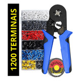 Kit Alicate Crimpar Box Com 1200 Terminal Ilhós 0,25 A 10mm
