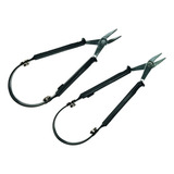 Kit Alicate Pinça 3 Bico Curvo + 3 Bico Reto Uso Eletronica