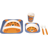 Kit Alimentação Bebê 5 Peças Prato Talheres Bowl Copo Buba