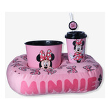 Kit Almofada Pipoca Infantil Fibra Veludo Minnie Velud Fibra