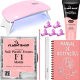 Kit Alongamento De Unha Acessórios Para Iniciante Poly Gel