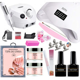 Kit Alongamentos Produtos Decorativos Bivolt Lixa Unha Gel