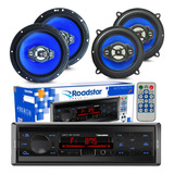 Kit Alto Falante 5 E 6 Pol + Radio Usb Bluetooth Gol G2 G3