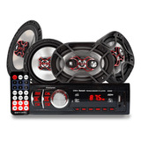 Kit Alto Falante Bravox 6 E 6x9 Pol 240w + Mp3 First Option