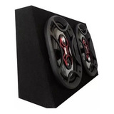 Kit Alto Falante Bravox 6x9 + Caixa Carpete Preta Caminhão