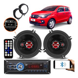 Kit Alto Falante E Rádio Específico Para Mobi Até Atual Tras