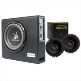 Kit Alto Falante Hurricane + Caixa Corzus Cxs Mini Slim 303