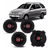 Kit Alto Falantes Original 4 Peças Fiat Palio Weekend G2 G3 Cor Preto