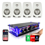 Kit Ambiente Receiver Bluetooth + 4