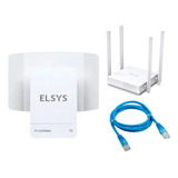 Kit Amplimax Fit + Roteador 4 Antenas + Cabo Rj 45 - 5m