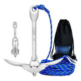 Kit Ancora 1,5kg Para Caiaque Jetski Folding Dobravel Hw