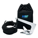 Kit Ancora 3,5kg Bruce + 2m Corrente + 35 Metros Cabo 8mm