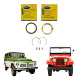 Kit Anéis Sincronizador 4m 3 E 4 Jeep Rural F75 Ford Willys