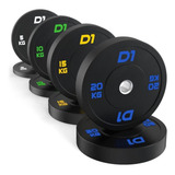 Kit Anilha Bumper Cross Training 100kg - D1fitness
