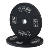 Kit Anilha Bumper Olímpica Crossfit Borracha 30kg (2x5+2x10)