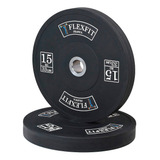 Kit Anilha Olímpica Crossfit Borracha 60kg (2x5+2x10+2x15)
