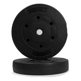 Kit Anilhas 2x 10kg = 20kg - Plástico Abs