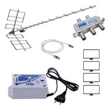 Kit Antena Digital Externa, Amplificador De