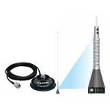 Kit Antena Móvel Vhf 1/4o Suporte Magnético Cabo 4m Ap24186