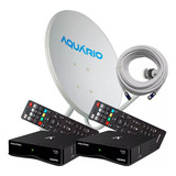 Kit Antena Parabólica 2 Receptor Digital
