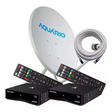Kit Antena Parabólica 3 Receptor Digital