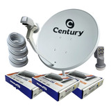 Kit Antena Parabólica Ku Century 60cm