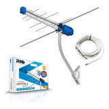 Kit Antena Vhf/uhf Mastro Cabo 12m Sinal Digital Proeletroni