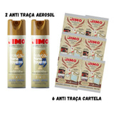 Kit Anti Traça Jimo 2un 300ml + 6un Anti Traça Jimo Cartela 