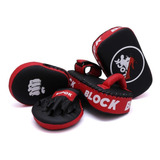 Kit Aparador De Chute Thai Pad + Manopla Soco Cor Vermelho