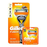 Kit Aparelho Barbear Gillette Fusion 5+carga Fusion 5 2 Uni