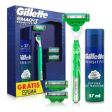 Kit Aparelho De Barbear Gillette Mach3