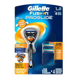 Kit Aparelho E 4 Refis Gillette Proglide Flexball