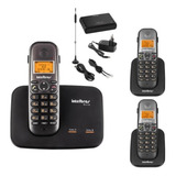 Kit Aparelho Telefone 2 Linhas Com