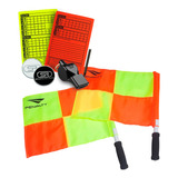 Kit Apito Fox 40 Pearl + Cartão + Bandeira Arbitro + Moeda..