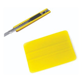Kit Aplicação Papel Parede Espátula Estilete Envio Imediato