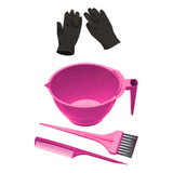 Kit Aplicador De Químicas Rosa Tigela