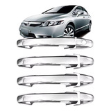 Kit Aplique Capa Maçaneta Cromada New Civic 2008