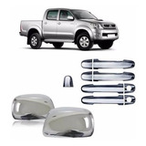 Kit Aplique Capa Retrovisor Maçaneta Cromada Hilux 2011