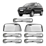 Kit Aplique Cromado Retrovisor E Maçaneta Ecosport 2009 2010
