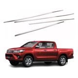 Kit Aplique Lateral Pestana Hilux Revo 2016 2022 2024