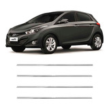 Kit Aplique Pestana Lateral Cromada Hyundai Hb20 2012 A 2018