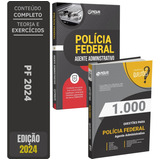 Kit Apostila Concurso Pf - Agente Administrativo + Questões