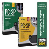 Kit Apostilas Pc Sp - Papiloscopista E Auxiliar De Papiloscopista Da Polícia Civil De São Paulo