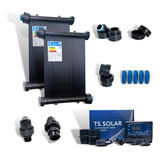 Kit Aquecedor Solar Piscina 11 Placas 3mt + Contr + Valvs