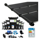 Kit Aquecedor Solar Piscina 20 Placas 3mt Completo 6x3 Rosca