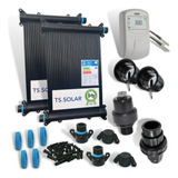 Kit Aquecimento Solar Piscina 11 Placas 3mt + Control+ Valvs