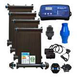 Kit Aquecimento Solar Piscina 26 Placas 3,70mt Control+valvs